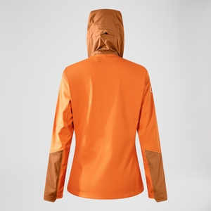 Women's Ridge-Roamer Softshell Jacket - Orange/Brown