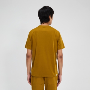 Relaxed Kurzarm Tech-Shirt für Herren - Braun