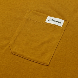 Relaxed Kurzarm Tech-Shirt für Herren - Braun