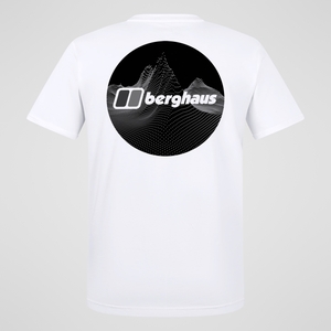 Dotted Mountain Tee für Herren - Weiß