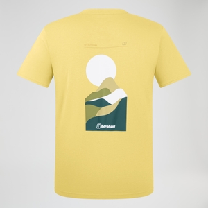 Men's Rolling Peaks Short Sleeve Tee - Yellow