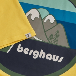 Men's Doodle Mountain Patch Tee - Yellow