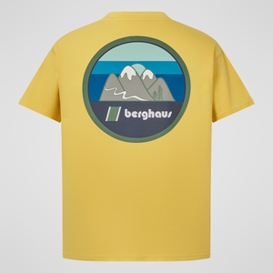 Men's Doodle Mountain Patch Tee - Yellow