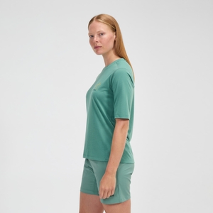 Coneflower Kurzarm Shirt für Damen - Grün