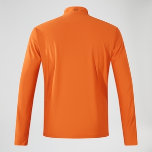 Men's 24/7 Half Zip Long Sleeve Tech Tee - Orange