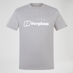 Men's Mountain Checklist Short Sleeve Tee - Grey