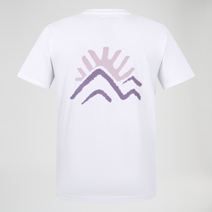 Unisex Sunned Peak Short Sleeve Tee - White