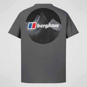 Dotted Mountain Tee für Herren - Grau