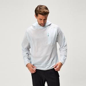 SULTRAC atmungsaktiver Hoodie für Herren - Blau - L