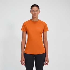 24/7 Short Sleeve Tech T-Shirt für Damen - Orange