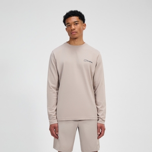 Men's Grappled Long Sleeve Tee - Grey
