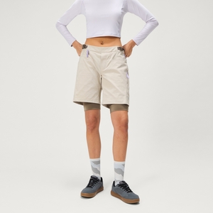 Women's SulTrac Adv 8" Shorts (With Liner) - Dove - XS