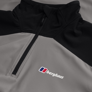 Men's Terrain Trek Half Zip Jacket - Grey/Black