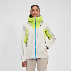 Wasserdichte Ridge-Seeker Damen-Gore-Tex Jacke - Grau/Gelb