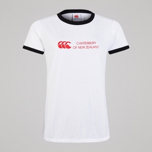 Womens Legends Ringer Tee White