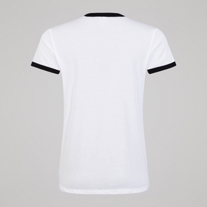 Womens Legends Ringer Tee White