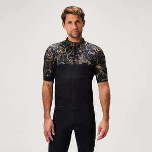 Men's FS260 Floral S/S Jersey - Black