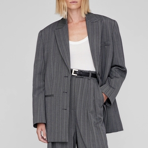 Anine Bing Declan Wool-Blend Blazer - S | Coggles