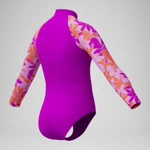Maillot de bain Fille à manches longues rose