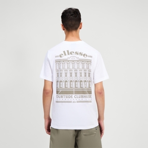 Courtside Club T-Shirt für Herren Weiss