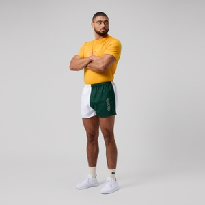 MENS FUNDAMENTAL HARLEQUIN SHORT GREEN