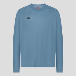 MENS TEMPO+ LONG SLEEVE TRAINING T-SHIRT BLUE