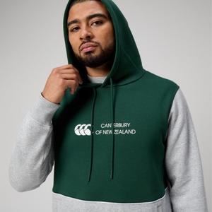 MENS LEGENDS PANEL HOODIE GREEN