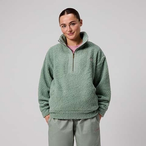 WOMENS SCENE-SET QUARTER ZIP GREEN