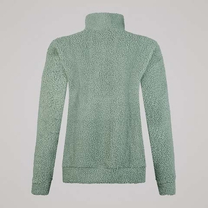 WOMENS SCENE-SET QUARTER ZIP GREEN