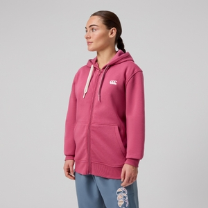 WOMENS UGLIES FULL ZIP HOODIE PINK