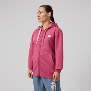 WOMENS UGLIES FULL ZIP HOODIE PINK