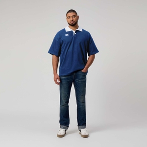 MENS SOLID DYE RUGBY BLUE