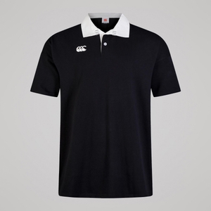 MENS SOLID DYE RUGBY BLACK