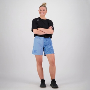 WOMENS CAMO HARLETIC SHORT BLUE