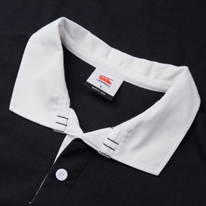 MENS YARN DYE RUGBY BLACK