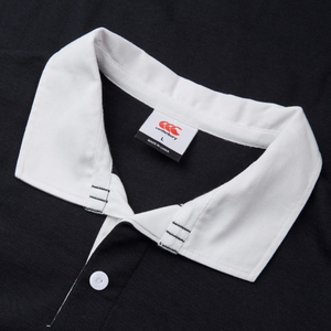 MENS YARN DYE RUGBY BLACK