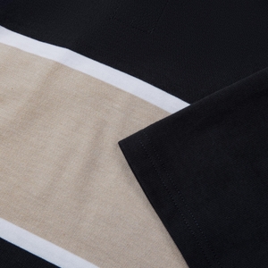 MENS YARN DYE RUGBY BLACK