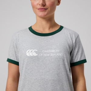 WOMENS LEGENDS RINGER T-SHIRT GREY