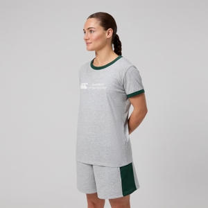 WOMENS LEGENDS RINGER T-SHIRT GREY