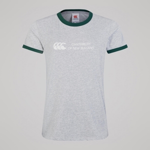 WOMENS LEGENDS RINGER T-SHIRT GREY