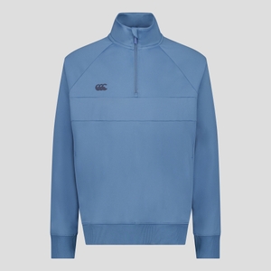 MENS TEMPO+ QUARTER ZIP SWEATER BLUE