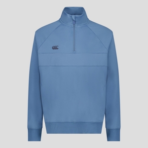 MENS TEMPO+ QUARTER ZIP SWEATER BLUE