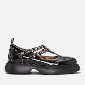 【関税込み】GANNI ホワイト Everyday Buckle メリージェーン White Everyday Buckle Mary Jane Loafers by GANNI on Sale