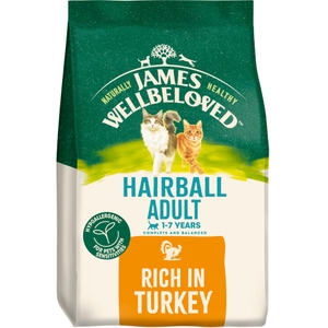 Adult Turkey Hairball Dry Cat Food 1.5kg