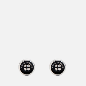 Marc Jacobs Button Silver-Plated Stud Earrings
