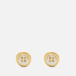 Marc Jacobs Button Gold-Plated Stud Earrings