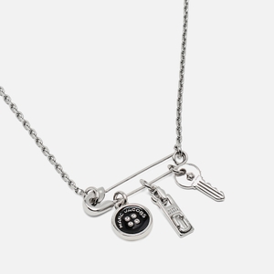 Marc Jacobs Button Charm Silver-Plated Necklace