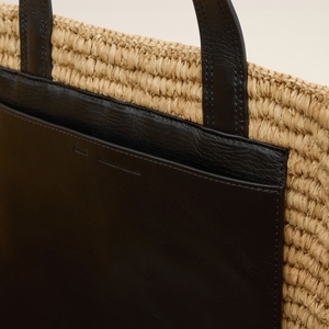 AMI Raffia Large Tote Bag | Coggles