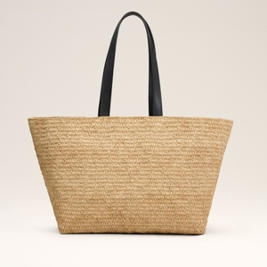 AMI Raffia Large Tote Bag | Coggles