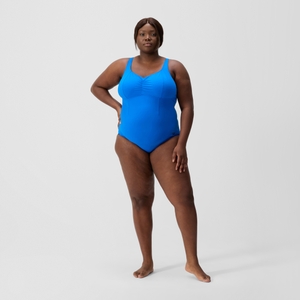 Maillot de bain Femme AquaNite galbant grande taille bleu
